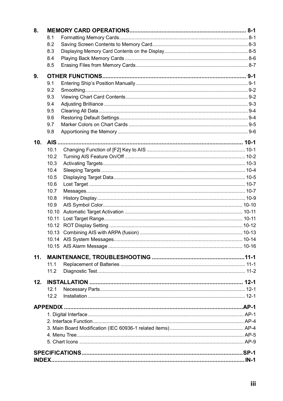 Furuno RP180 User Manual | Page 4 / 100