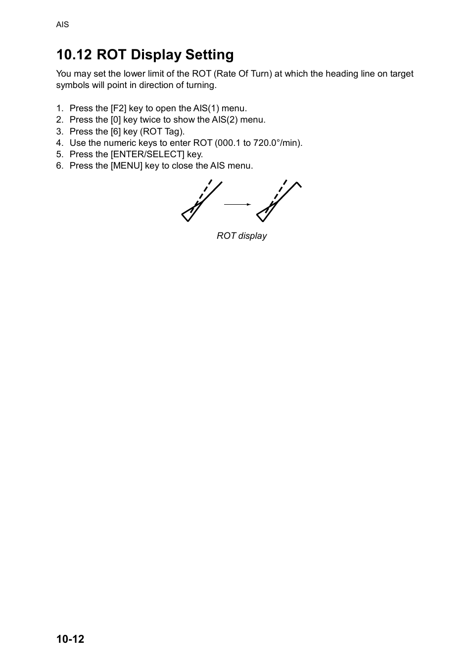 12 rot display setting | Furuno RP180 User Manual | Page 75 / 100