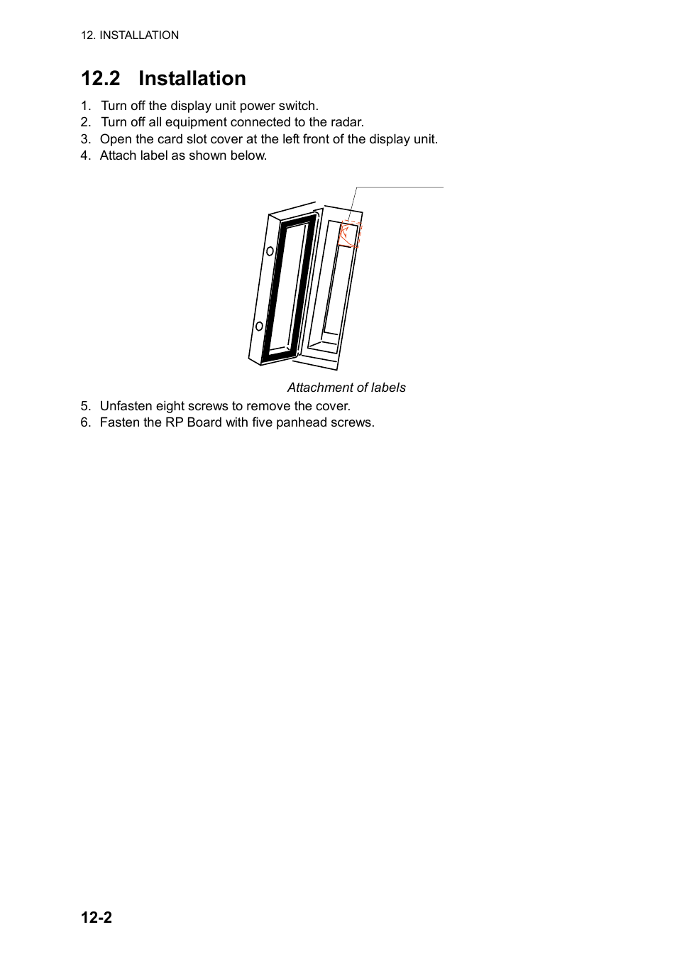 2 installation | Furuno RP180 User Manual | Page 83 / 100