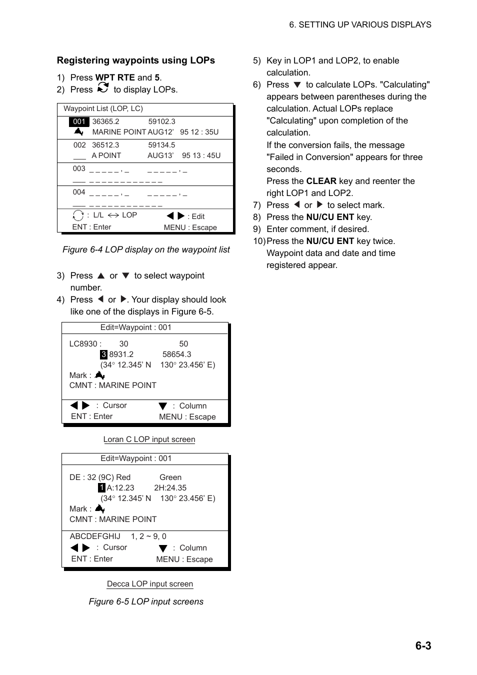 Furuno GPS NAVIGATOR GP-150 User Manual | Page 43 / 103