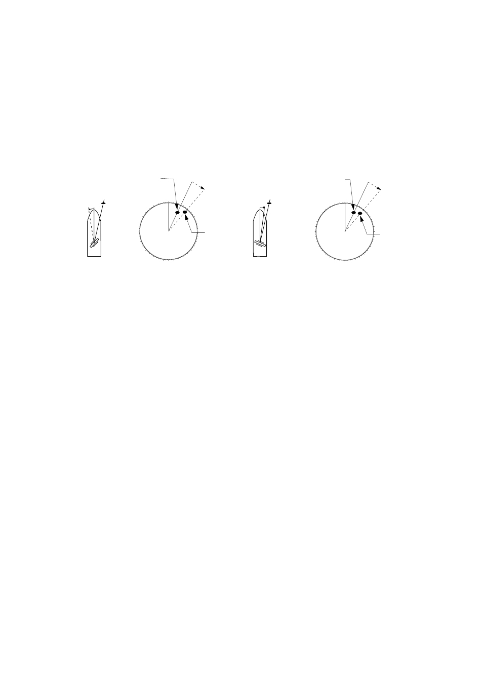 4 heading alignment, Figure 3-2 heading alignment, Atarget | Furuno FR-2115-B User Manual | Page 34 / 89