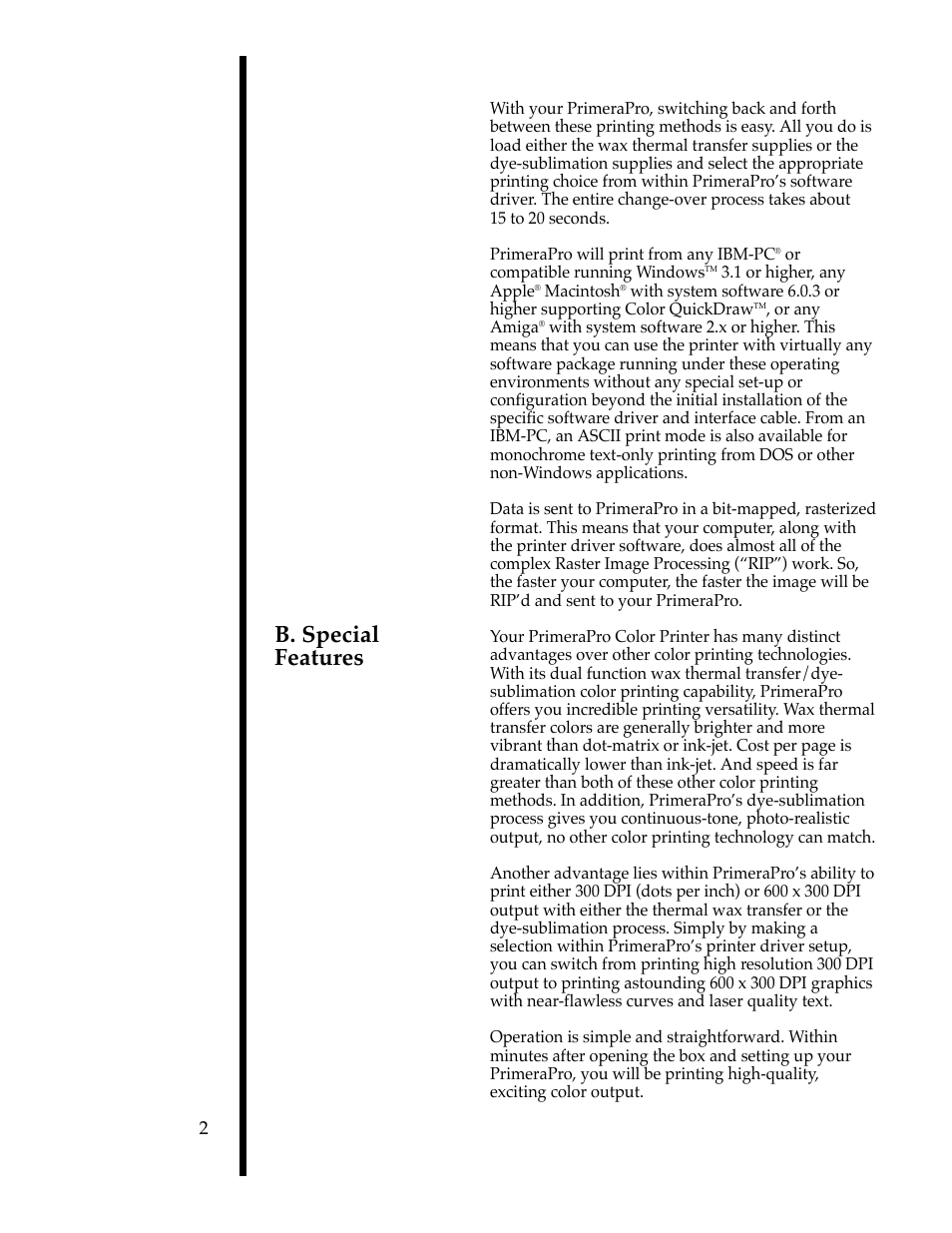 B. special features | FARGO electronic 76503 User Manual | Page 7 / 95