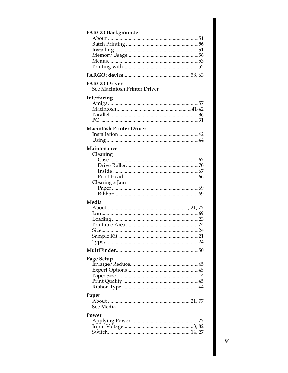 FARGO electronic 76503 User Manual | Page 93 / 95