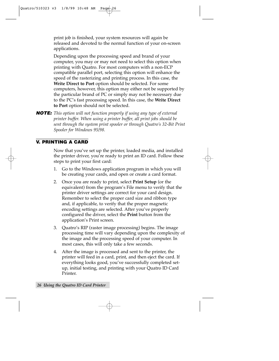 FARGO electronic Quatro ID Card Printer User Manual | Page 30 / 56