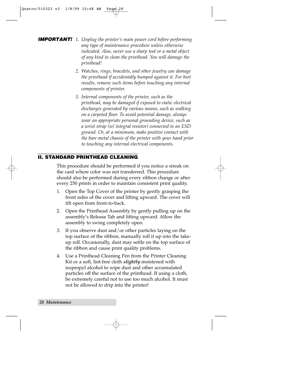 FARGO electronic Quatro ID Card Printer User Manual | Page 32 / 56