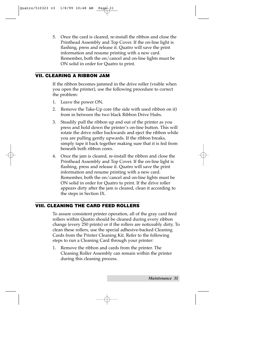 FARGO electronic Quatro ID Card Printer User Manual | Page 35 / 56