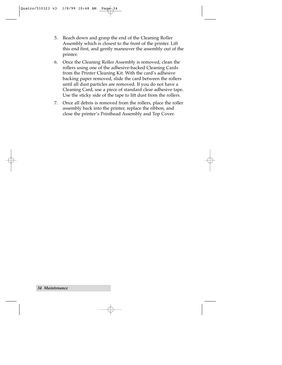 FARGO electronic Quatro ID Card Printer User Manual | Page 38 / 56