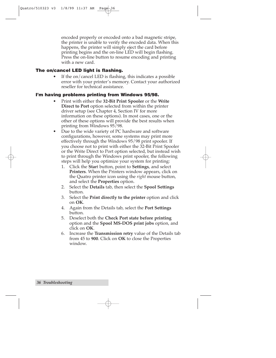 FARGO electronic Quatro ID Card Printer User Manual | Page 40 / 56