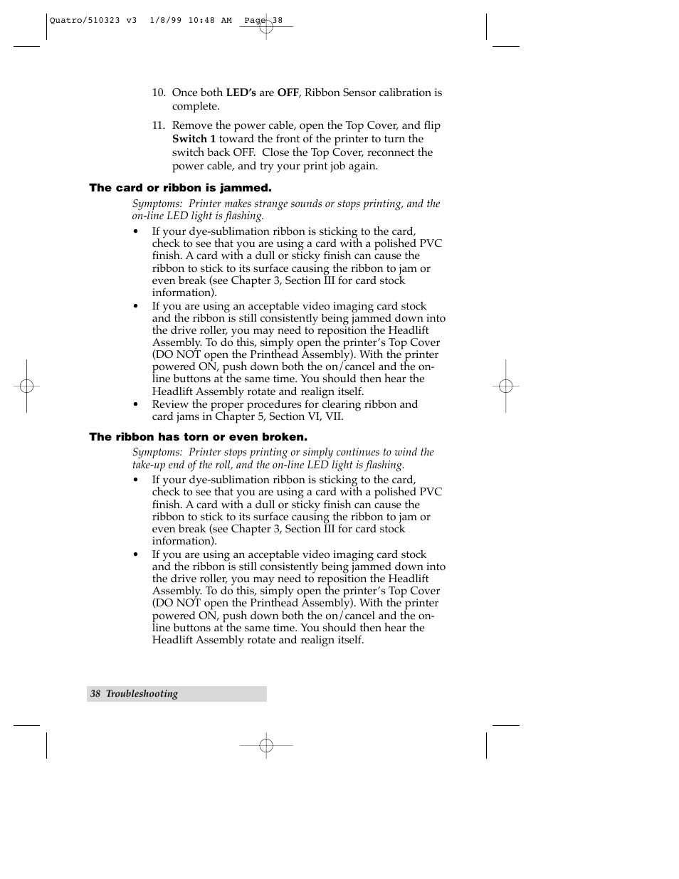 FARGO electronic Quatro ID Card Printer User Manual | Page 42 / 56