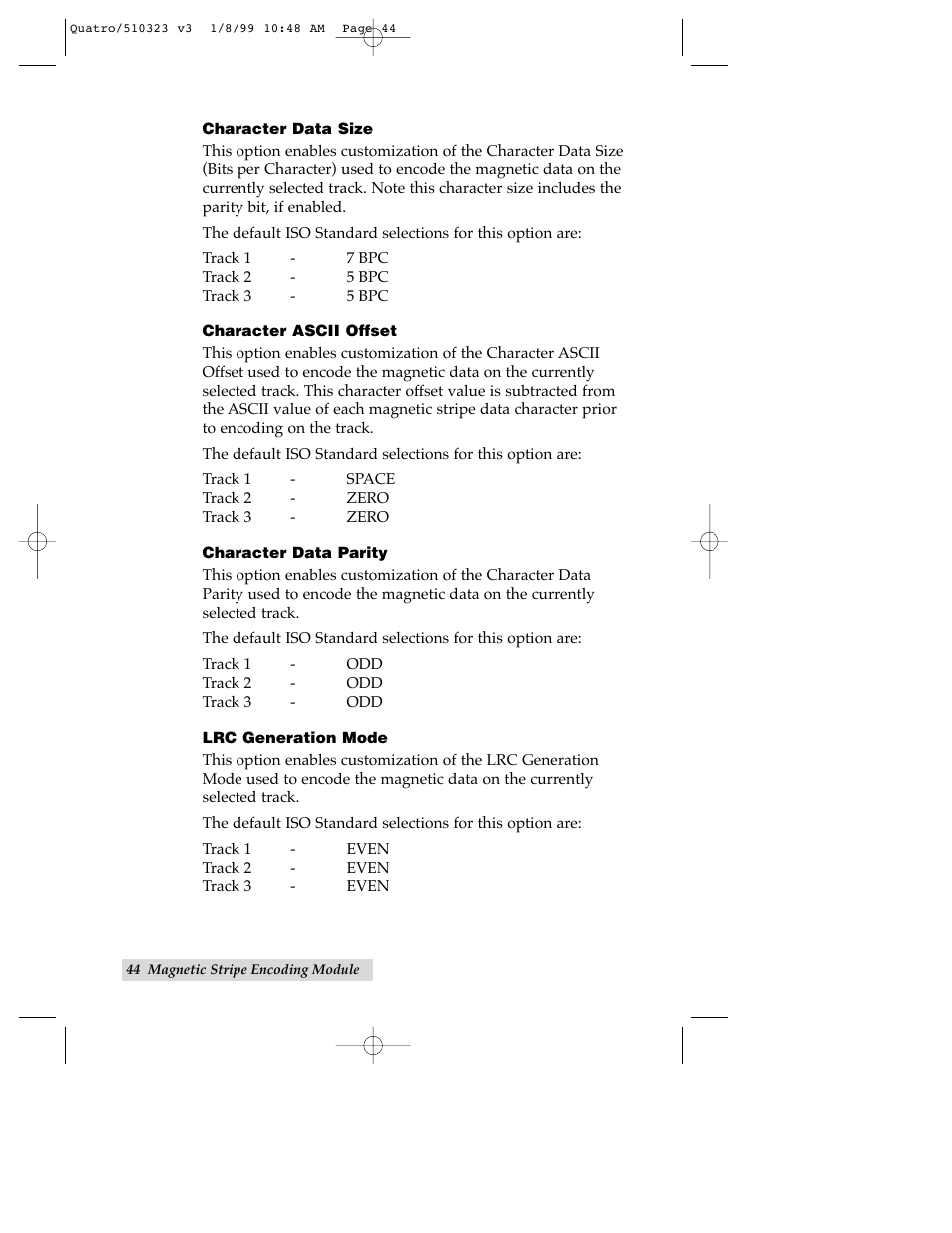 FARGO electronic Quatro ID Card Printer User Manual | Page 48 / 56