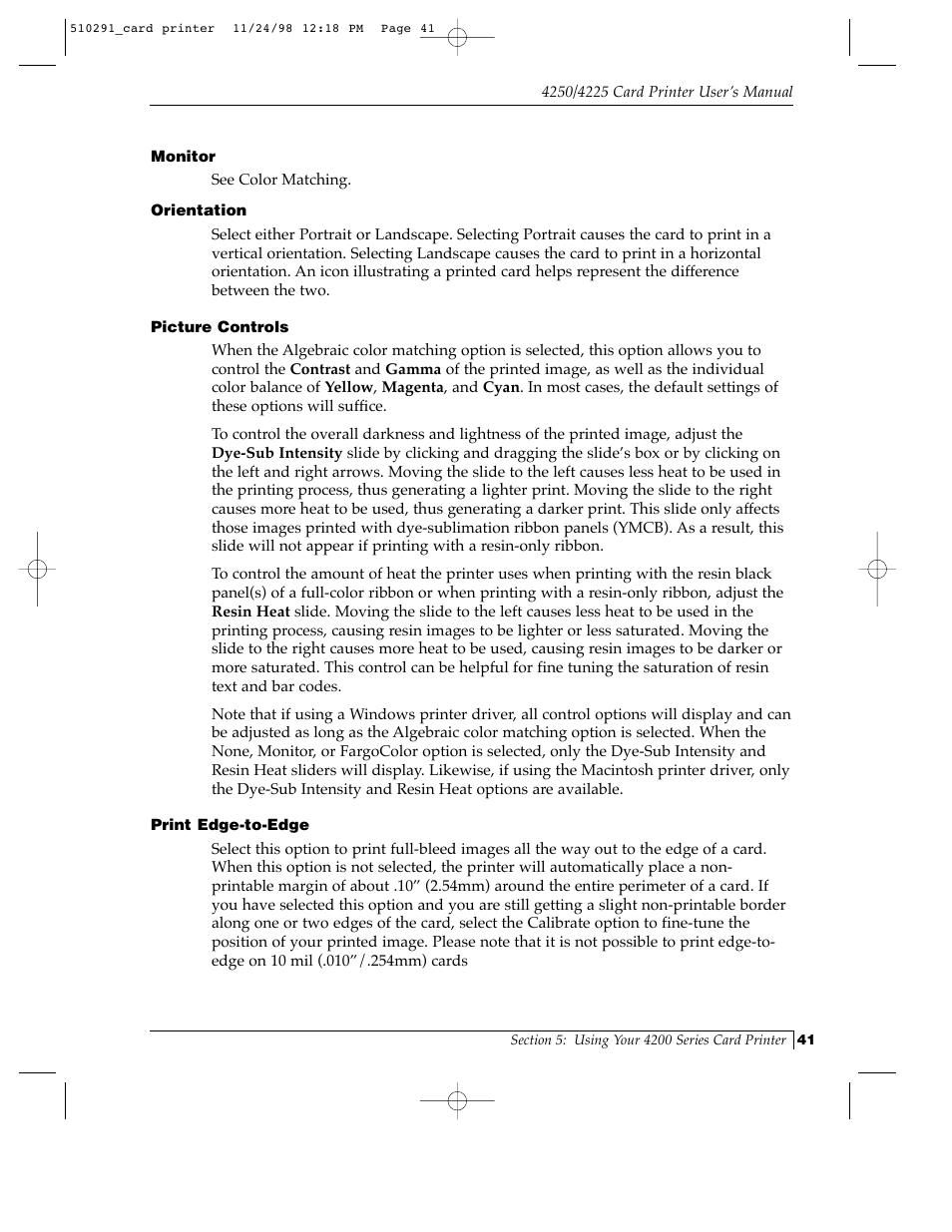FARGO electronic Card Printer User Manual | Page 46 / 96