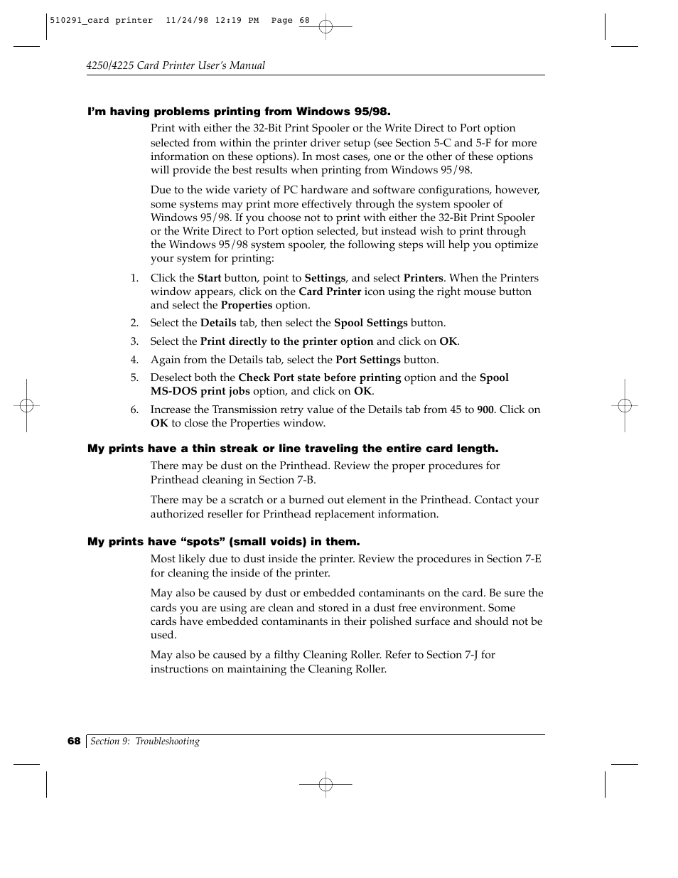 FARGO electronic Card Printer User Manual | Page 73 / 96