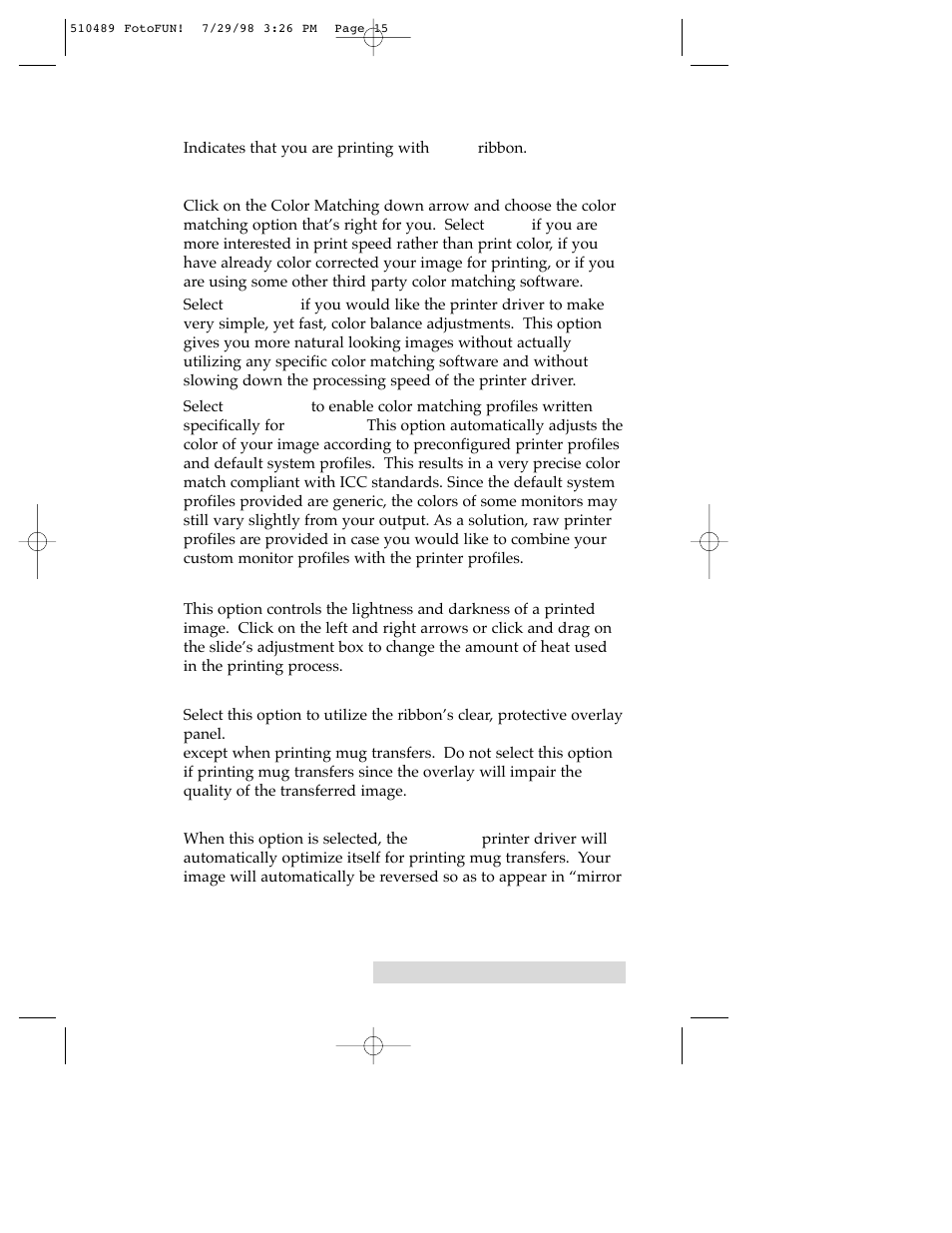 FARGO electronic FOTO 970627-510489-(04) User Manual | Page 17 / 40
