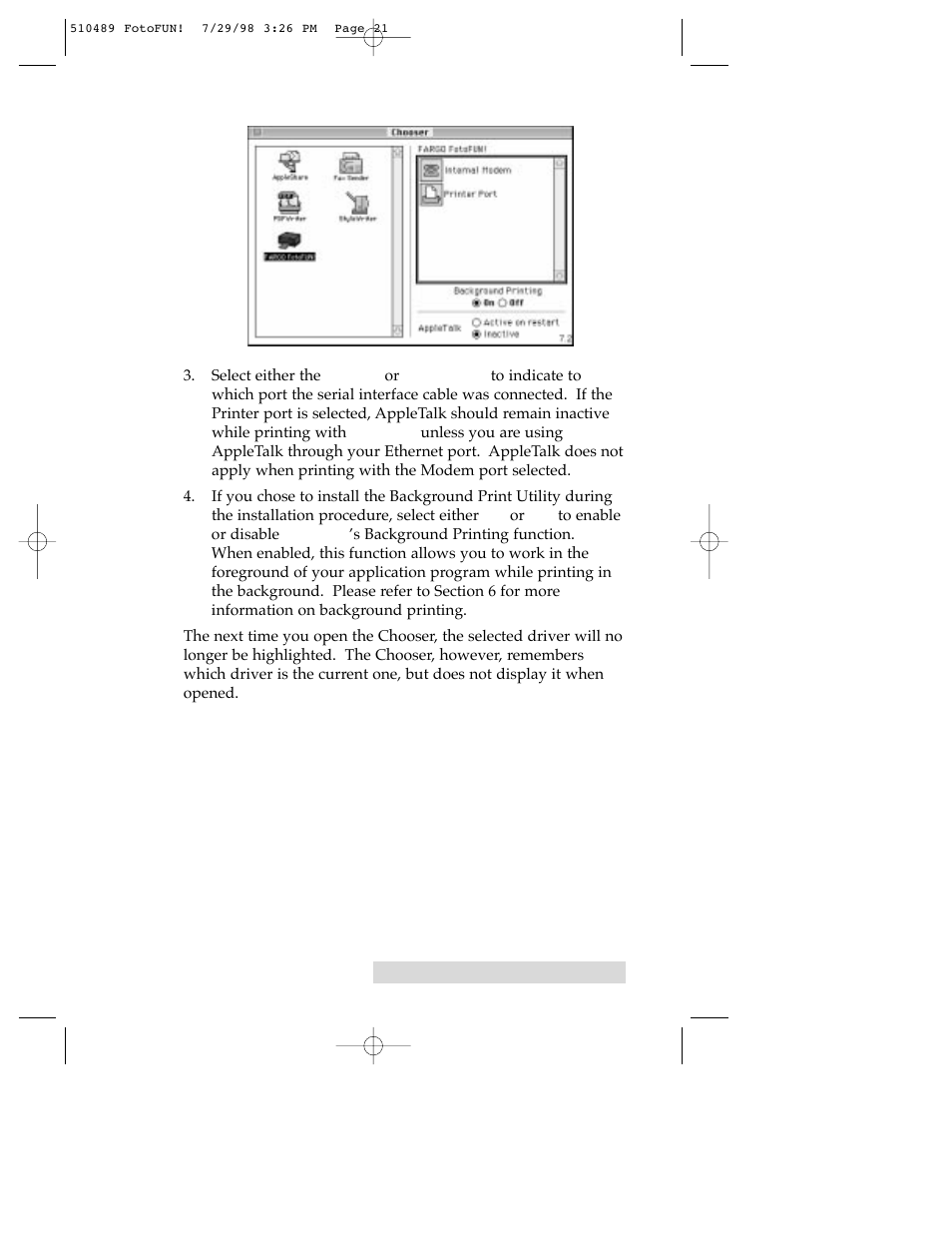 FARGO electronic FOTO 970627-510489-(04) User Manual | Page 23 / 40