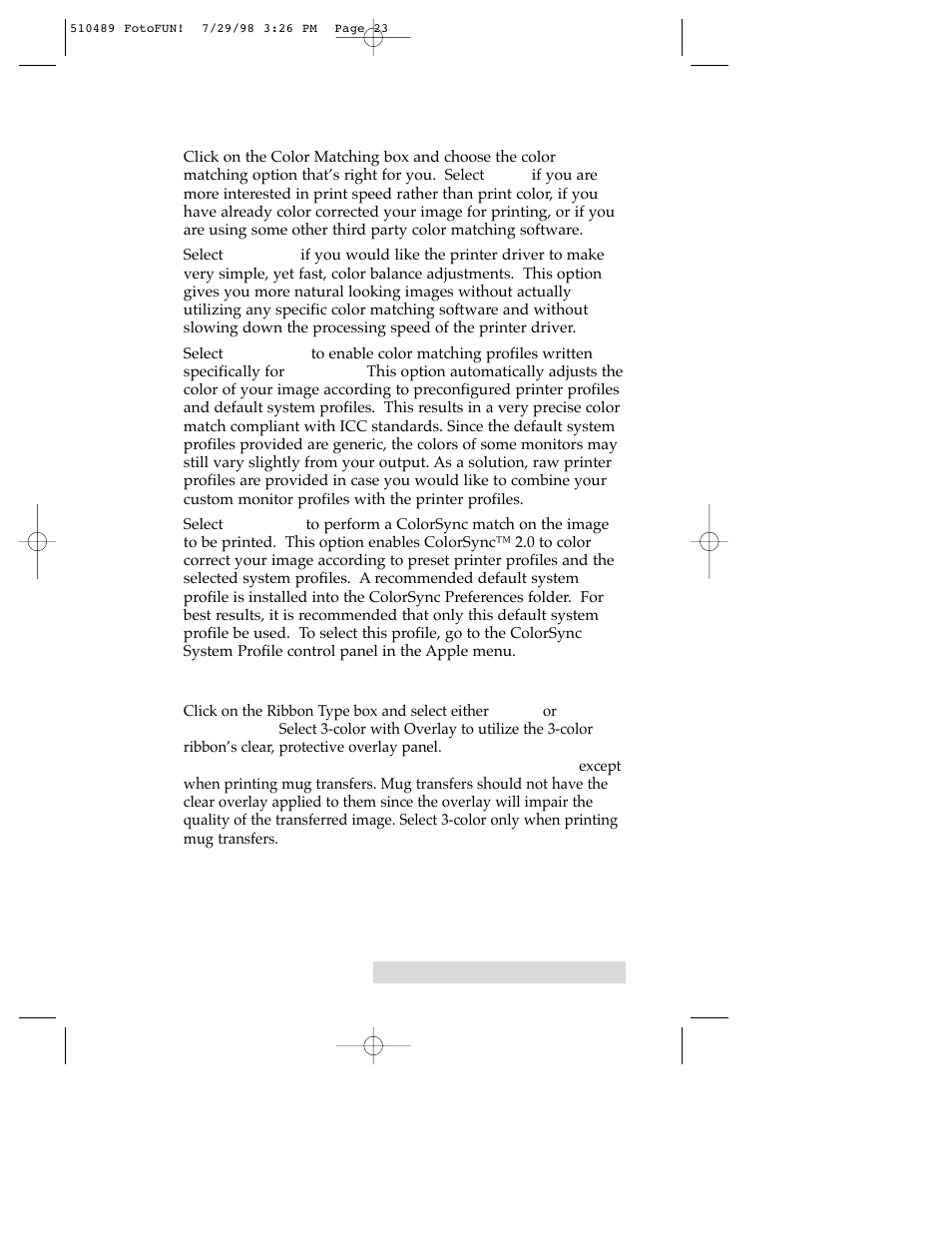 FARGO electronic FOTO 970627-510489-(04) User Manual | Page 25 / 40