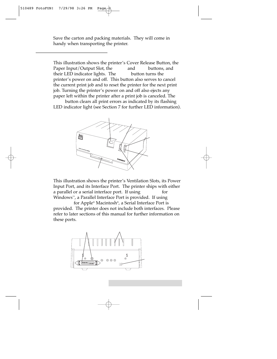 FARGO electronic FOTO 970627-510489-(04) User Manual | Page 5 / 40