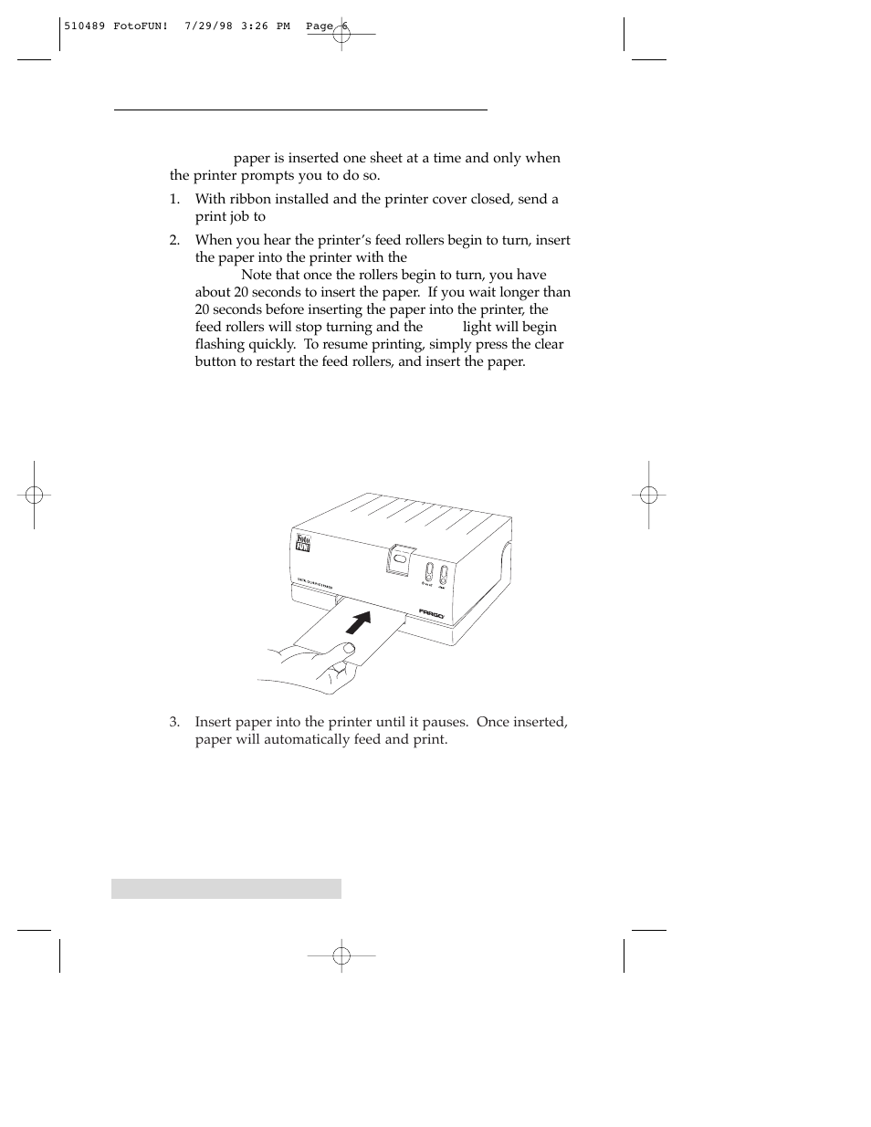 FARGO electronic FOTO 970627-510489-(04) User Manual | Page 8 / 40