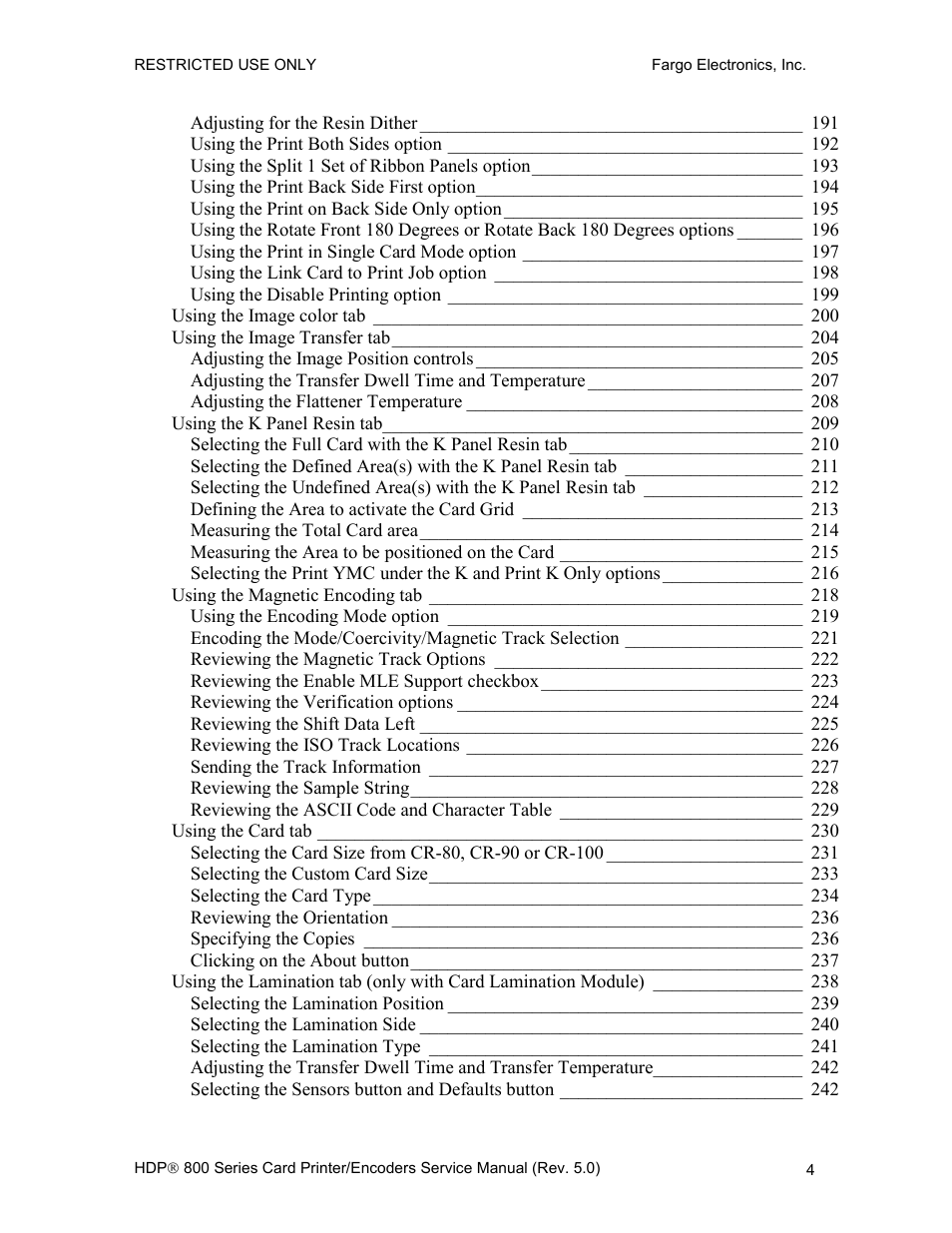 FARGO electronic HDP820 User Manual | Page 18 / 370