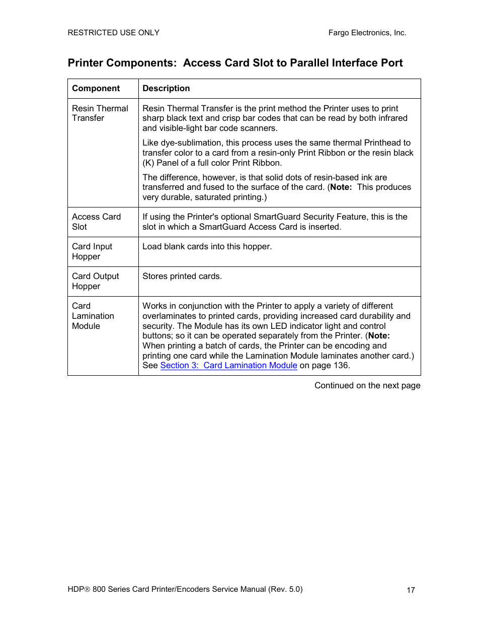 FARGO electronic HDP820 User Manual | Page 31 / 370