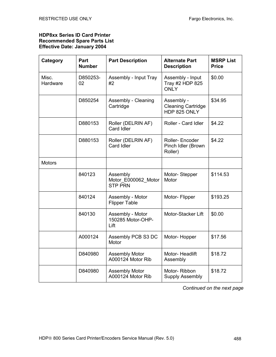 FARGO electronic HDP820 User Manual | Page 323 / 370