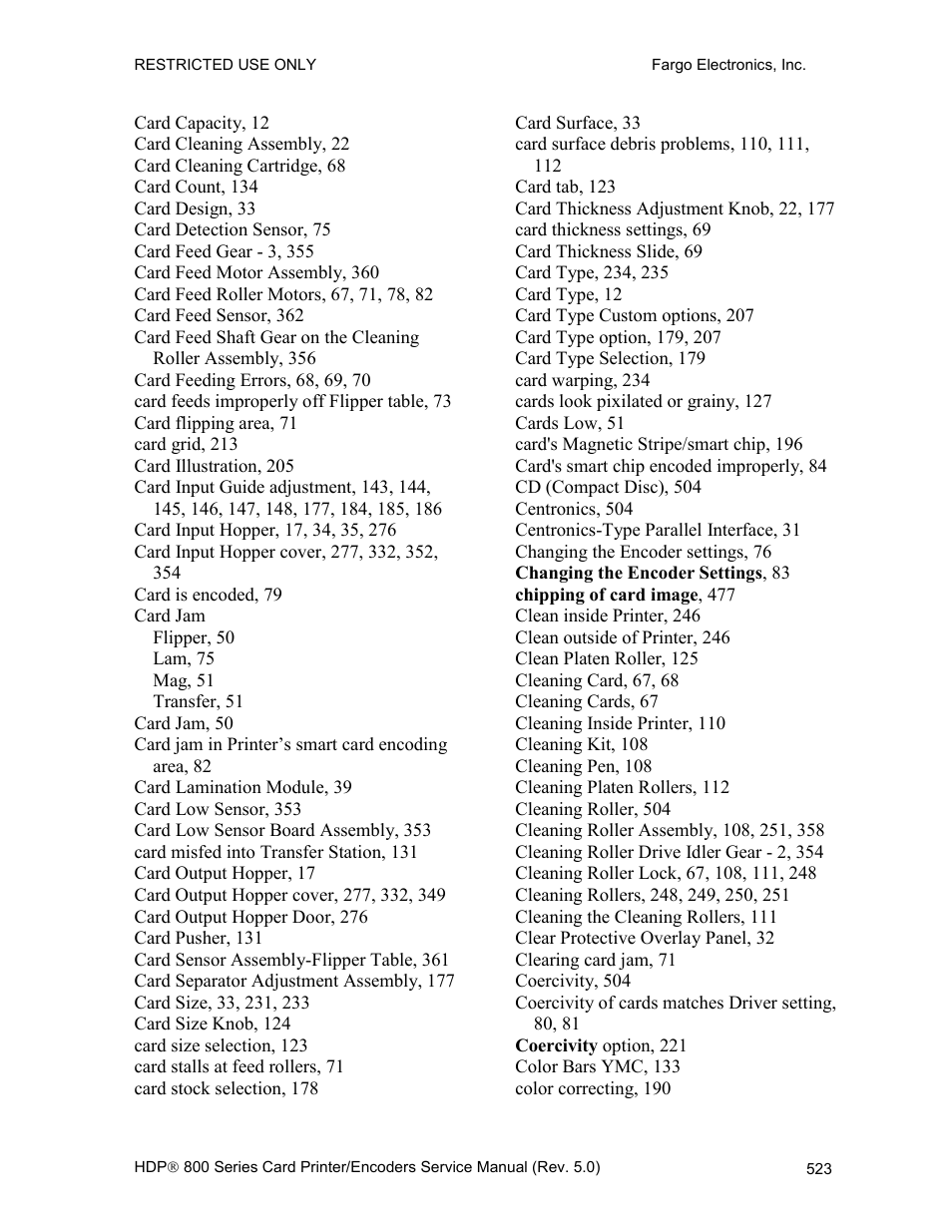 FARGO electronic HDP820 User Manual | Page 358 / 370