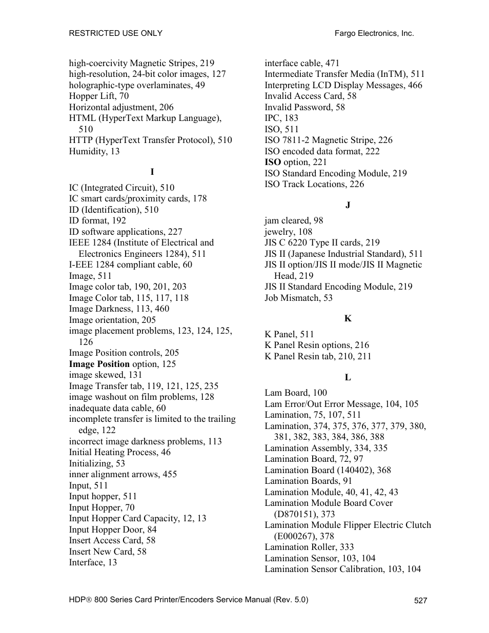 FARGO electronic HDP820 User Manual | Page 362 / 370