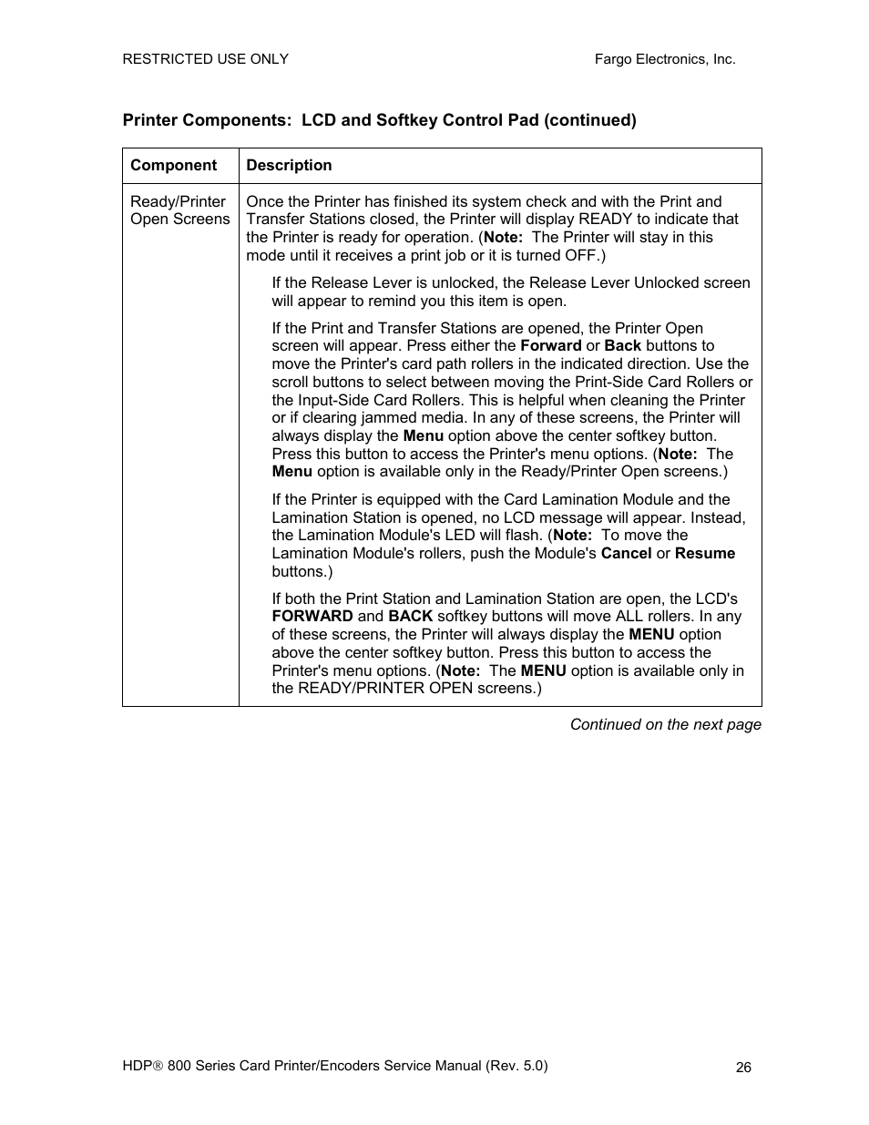 FARGO electronic HDP820 User Manual | Page 40 / 370