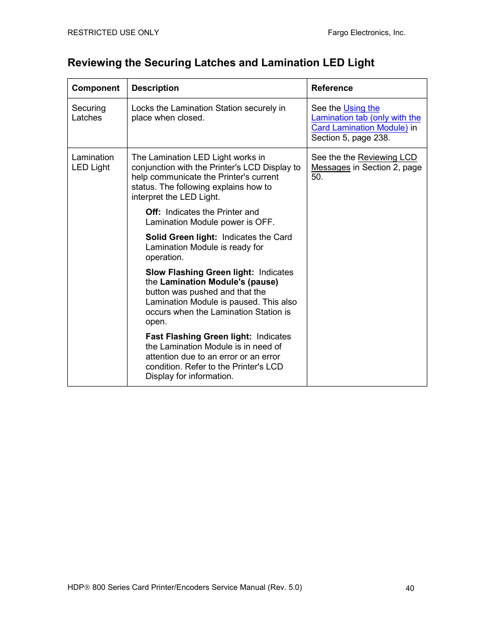 FARGO electronic HDP820 User Manual | Page 54 / 370
