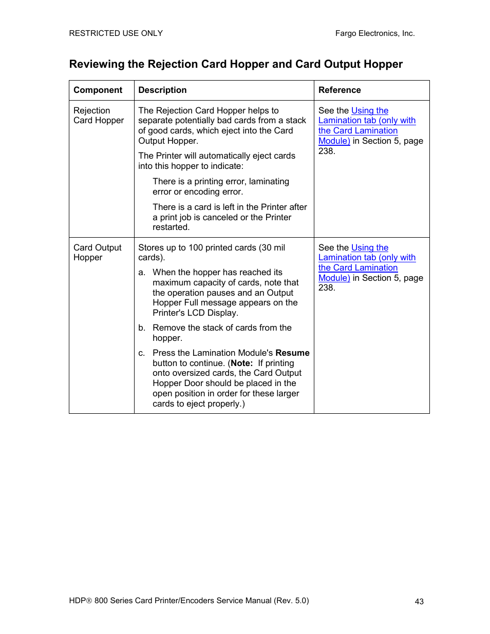 FARGO electronic HDP820 User Manual | Page 57 / 370