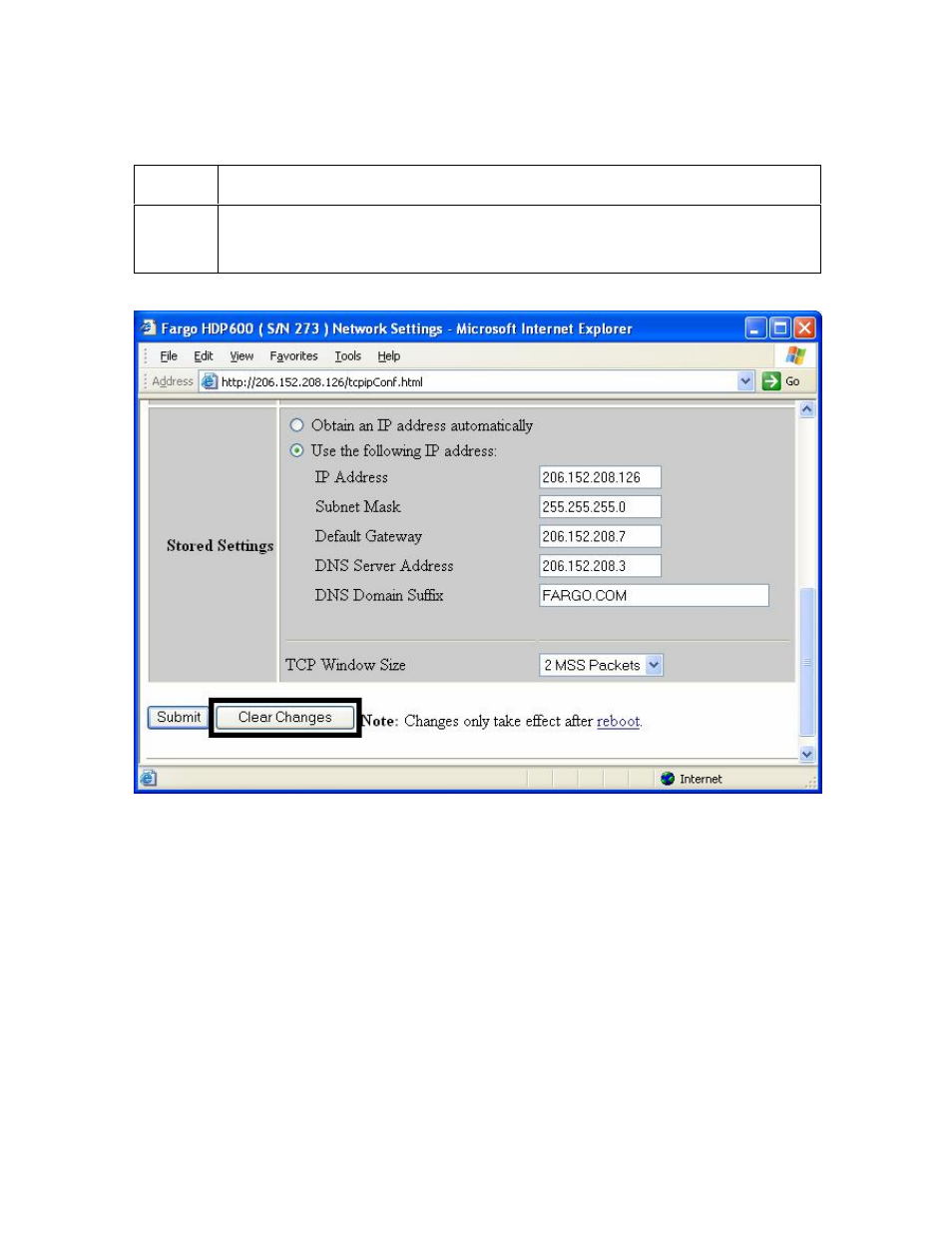 Using the clear changes button -25, Using the clear changes button | FARGO electronic HDP600 User Manual | Page 163 / 371