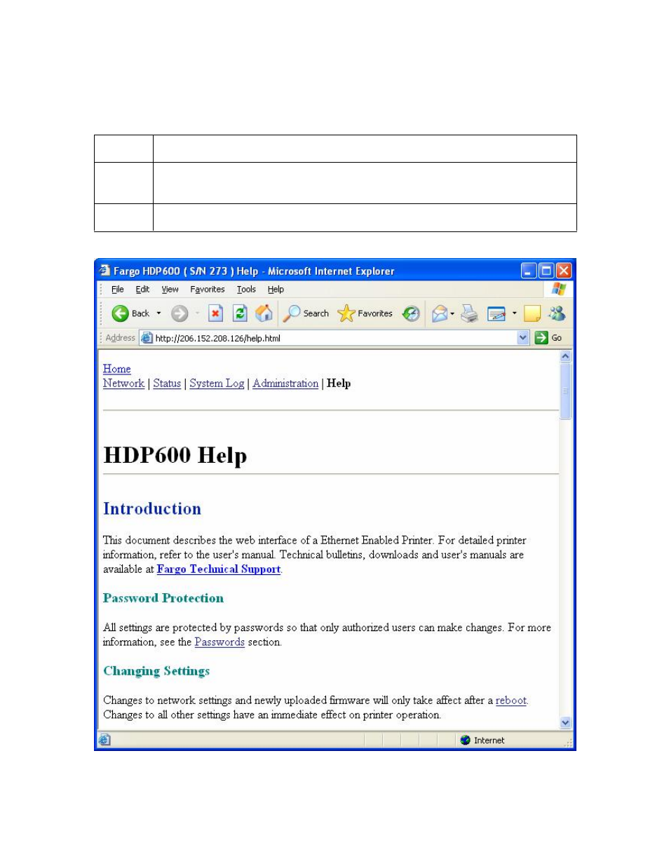 Using the help page | FARGO electronic HDP600 User Manual | Page 187 / 371