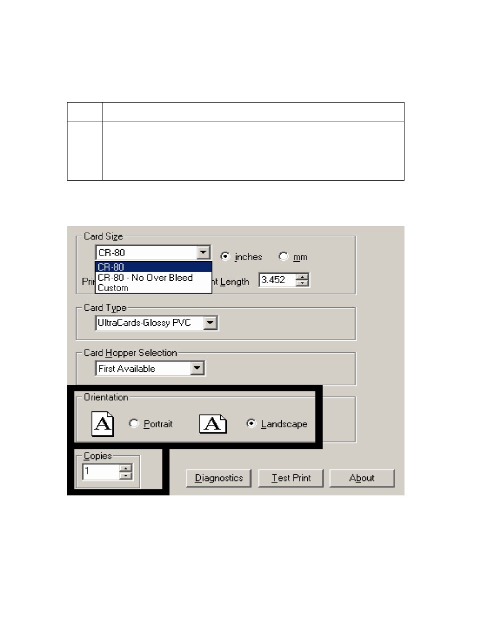 Setting the orientation -21, Specifying the number of copies -21, Setting the orientation | Specifying the number of copies | FARGO electronic HDP600 User Manual | Page 232 / 371
