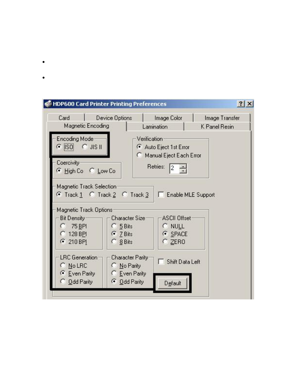 Using the encoding mode option -55, Using the encoding mode option | FARGO electronic HDP600 User Manual | Page 266 / 371