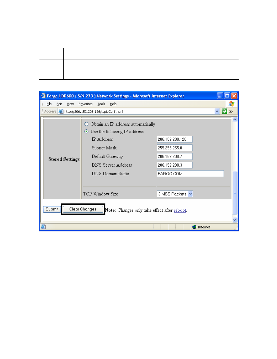 Using the clear changes button, Using the clear changes button -23 | FARGO electronic HDP600-LC CR100 User Manual | Page 219 / 432