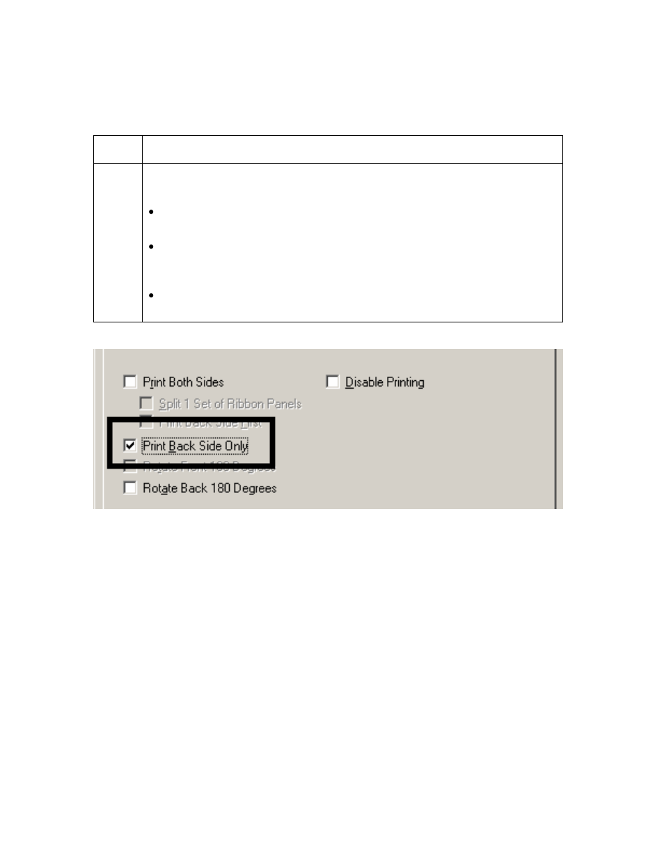 Using the print back side only option, Using the print back side only option -18 | FARGO electronic FARGO DTC 400 User Manual | Page 196 / 322