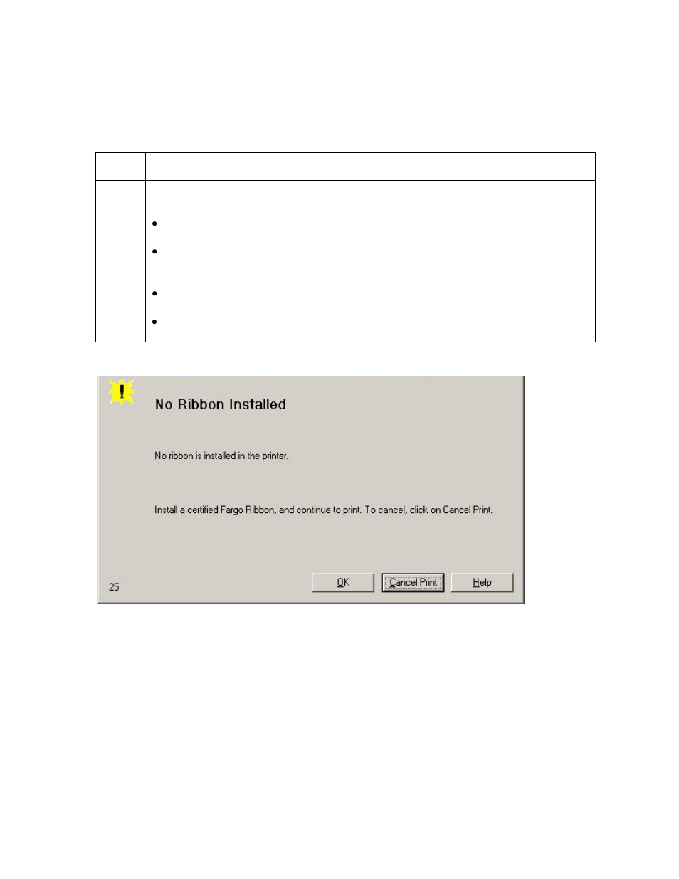 Resolving a no ribbon installed error, Resolving a no ribbon installed error -23 | FARGO electronic FARGO DTC 400 User Manual | Page 80 / 322