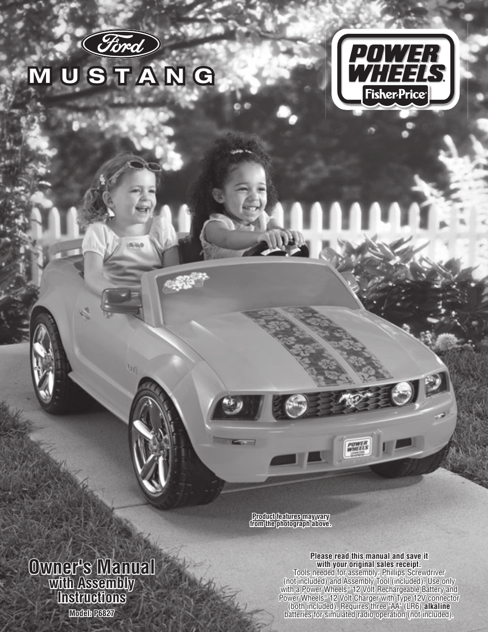 Fisher-Price MUSTANG P6827 User Manual | 28 pages