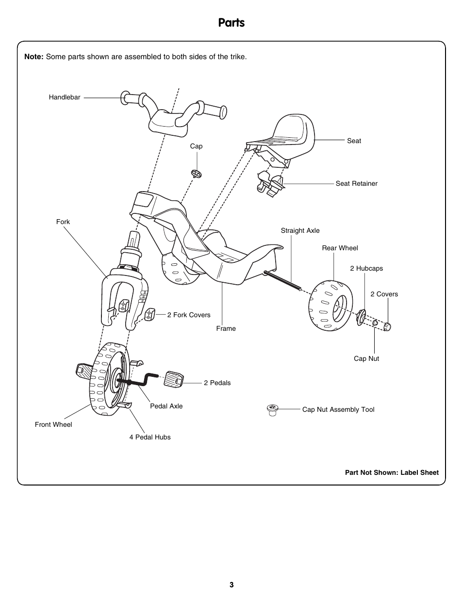 Parts | Fisher-Price M7332 User Manual | Page 3 / 8