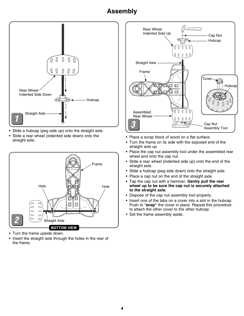 Assembly | Fisher-Price M7332 User Manual | Page 4 / 8