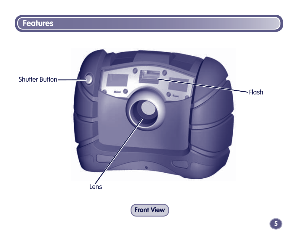 Features | Fisher-Price Digital Camera User Manual | Page 5 / 24