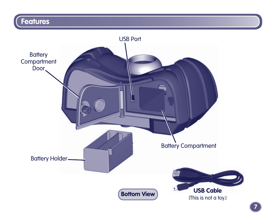 Features | Fisher-Price Digital Camera User Manual | Page 7 / 24