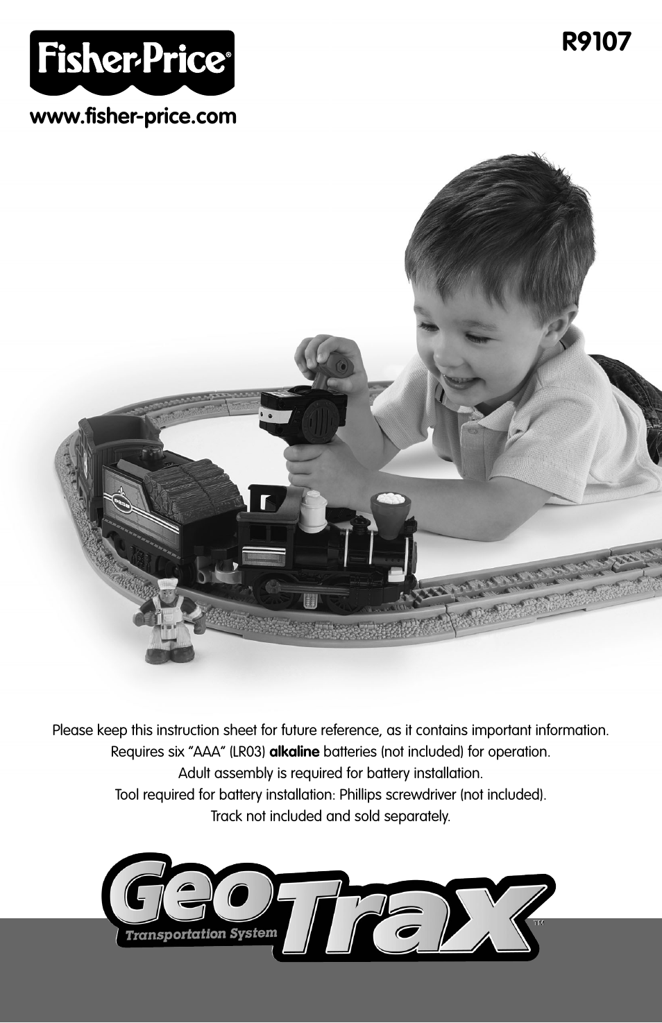 Fisher-Price GEOTRAX R9107 User Manual | 6 pages