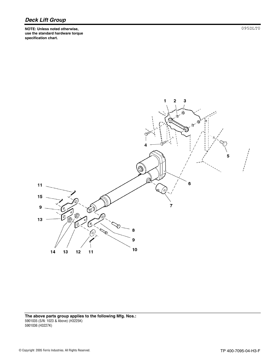 Deck lift group | Ferris Industries 5900227 User Manual | Page 30 / 66
