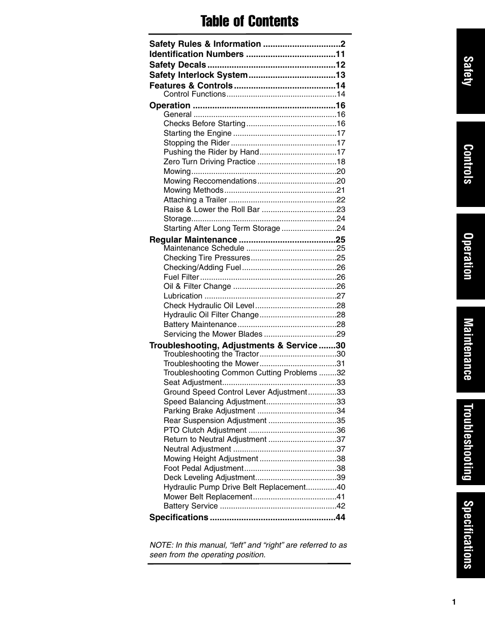 Ferris Industries 5900605 User Manual | Page 3 / 48