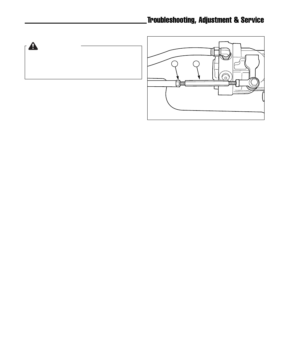 Warning, Troubleshooting, adjustment & service, Neutral adjustment | Ferris Industries IS4000Z/KAV27 User Manual | Page 31 / 46