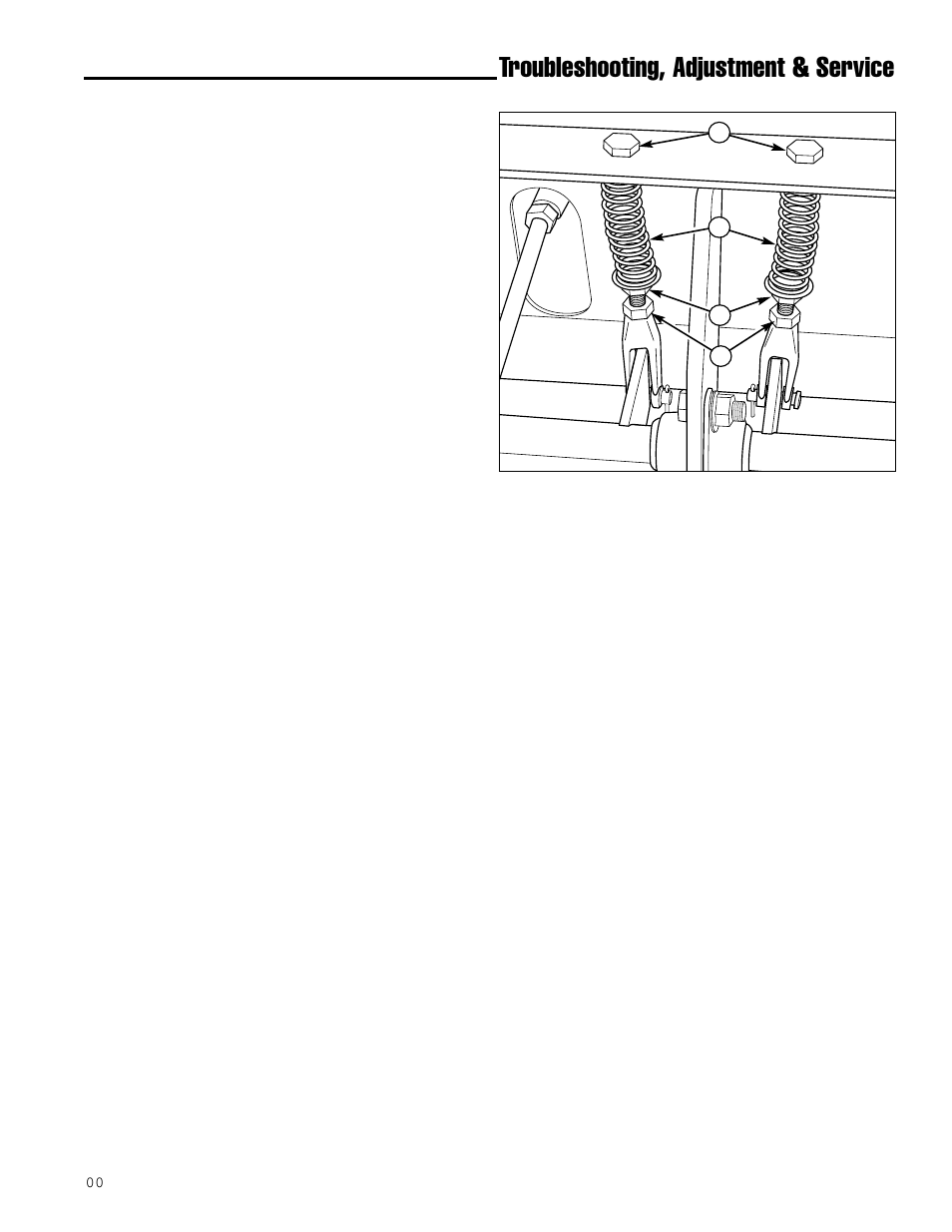 Troubleshooting, adjustment & service, Neutral position and return spring adjustment | Ferris Industries IS1000ZKAV21/48 User Manual | Page 29 / 43