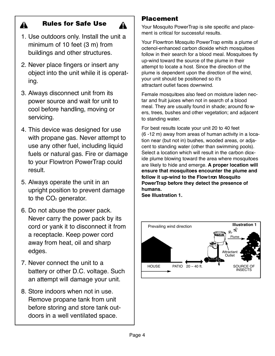 Flowtron Outdoor Products Mosquito PowerTrap MT-200 Series User Manual | Page 4 / 8