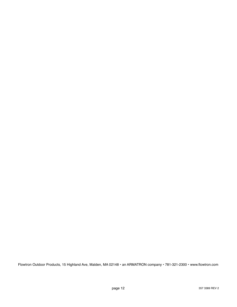 Flowtron Outdoor Products LE-800B User Manual | Page 12 / 12