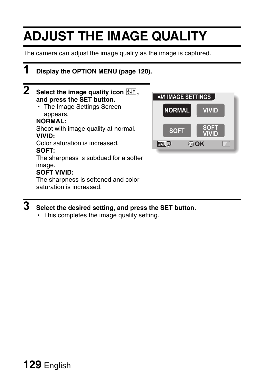 Adjust the image quality | Fisher VPC-CG6GX User Manual | Page 143 / 202