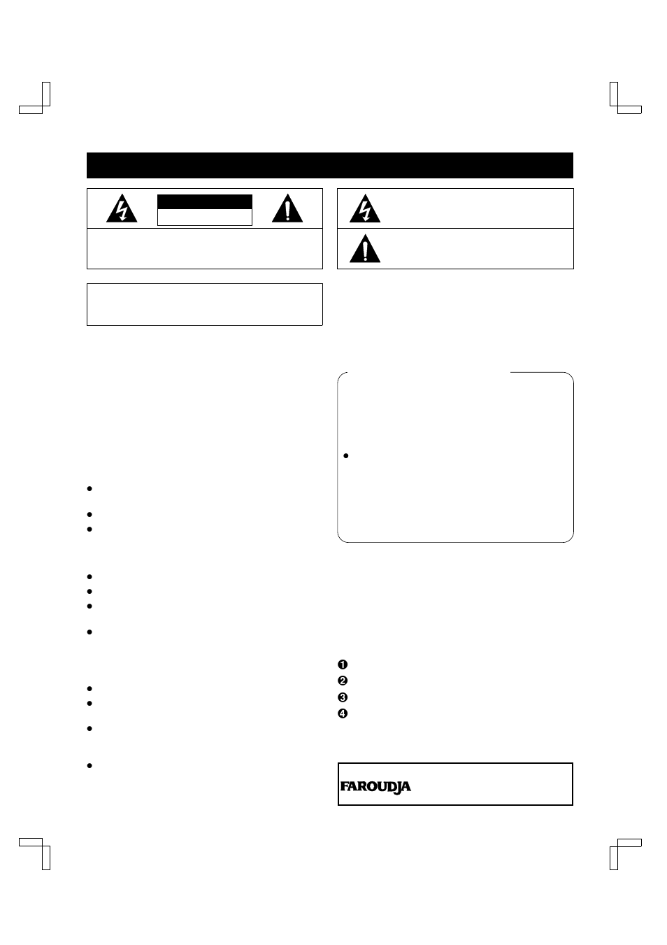 Precautions, Location, Avoiding electric shock or fire | Fisher FVH-T610 User Manual | Page 2 / 42
